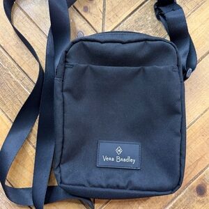 Vera Bradley Black Lighten up RFID Crossbody